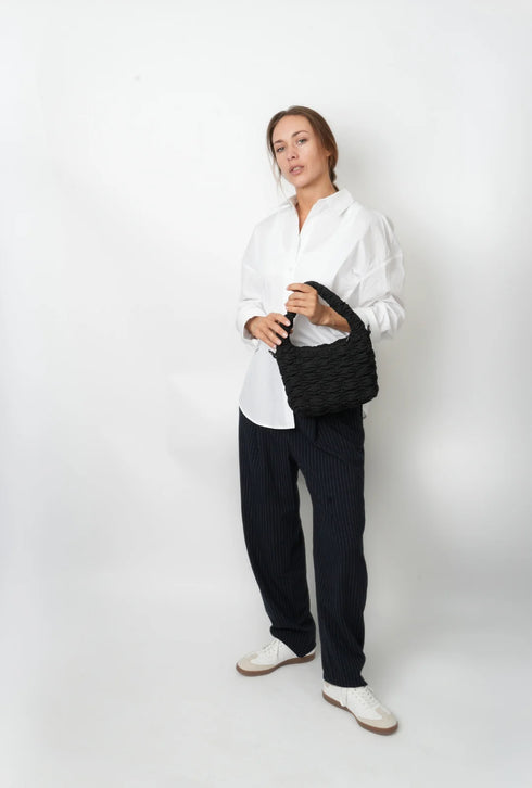 Τσάντα tote/χιαστί HVISK Vegan 2503-105-021510-009 μαύρο