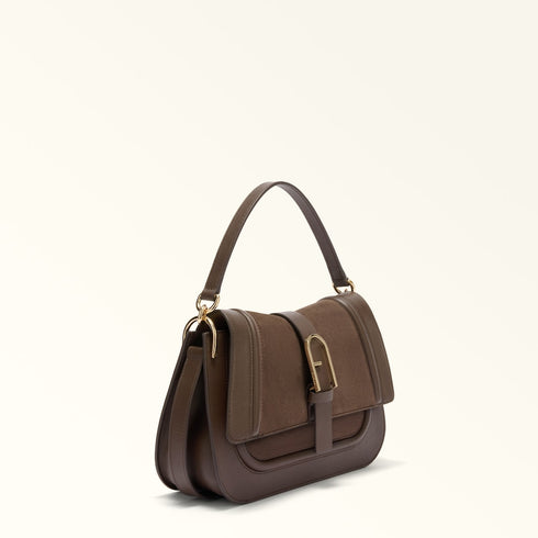Τσάντα ώμου/χιαστί Flow Top Handle Furla WB01822 BX2567 4286 toni espresso