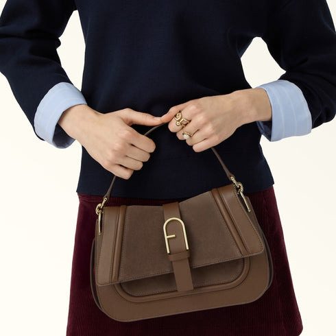 Τσάντα ώμου/χιαστί Flow Top Handle Furla WB01822 BX2567 4286 toni espresso