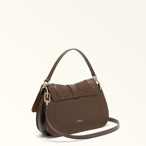 Τσάντα ώμου/χιαστί Flow Top Handle Furla WB01822 BX2567 4286 toni espresso