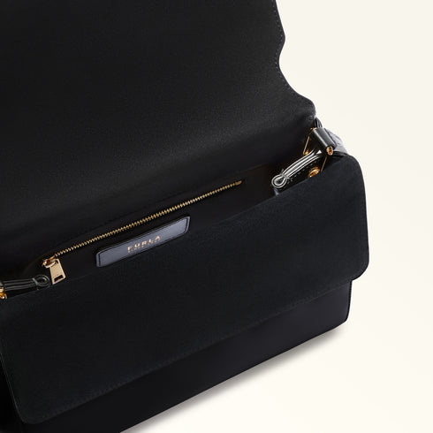 Τσάντα ώμου Domus Furla WB01862 BX4185 O6000 μαύρο