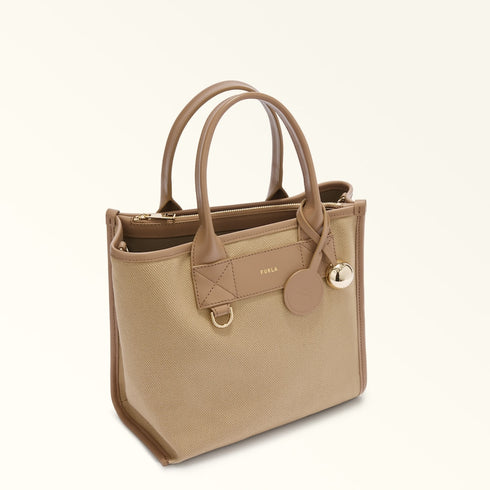 Τσάντα tote/ώμου Divide It Furla WB02038 BX2093 4947 μπεζ