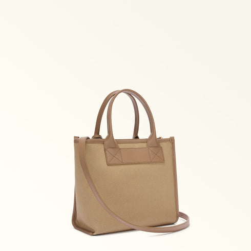 Τσάντα tote/ώμου Divide It Furla WB02038 BX2093 4947 μπεζ