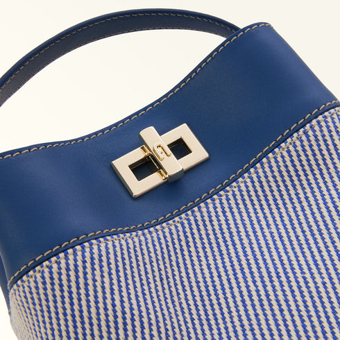 Τσάντα tote/ώμου Amelia Furla WE00879 BX4421 4296 μπλε