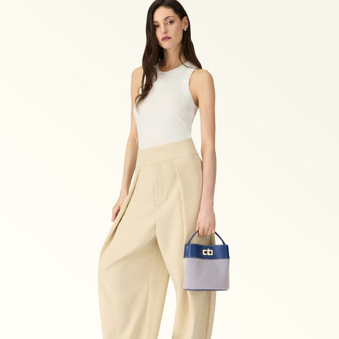Τσάντα tote/ώμου Amelia Furla WE00879 BX4421 4296 μπλε