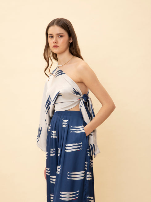 Παντελόνι Πλισέ Sardeles We_Are Μπλε