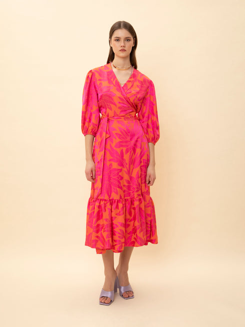 Φόρεμα Jacquard We_Are Φούξια