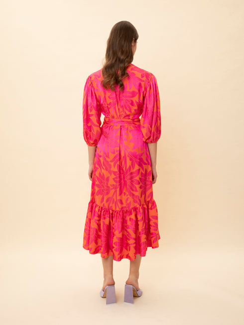 Φόρεμα Jacquard We_Are Φούξια