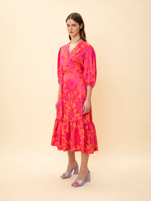 Φόρεμα Jacquard We_Are Φούξια