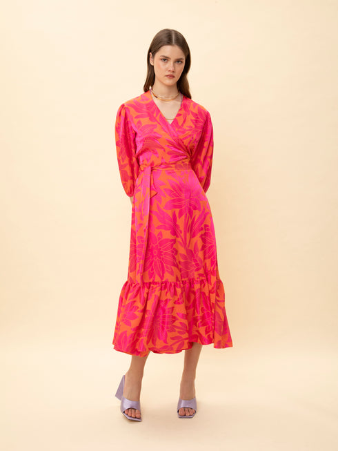 Φόρεμα Jacquard We_Are Φούξια