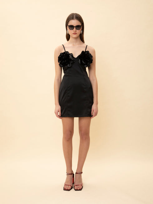 Φόρεμα σατέν μίνι We_Are μαύρο