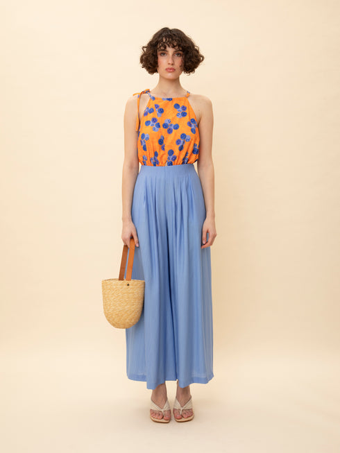 Τοπ κορμάκι blueberries We_Are πορτοκαλί/μπλε