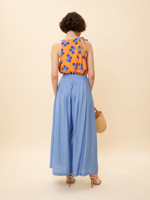 Τοπ κορμάκι blueberries We_Are πορτοκαλί/μπλε