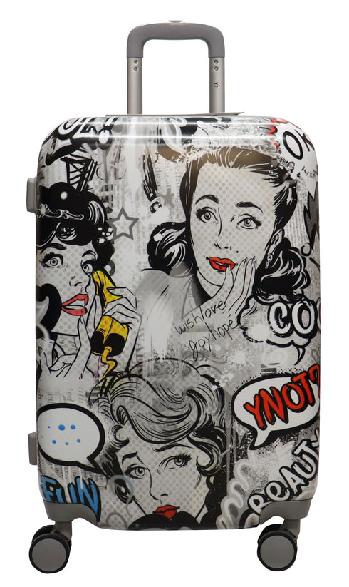 Βαλίτσα Μεσαία 66cmx40cmx24cm Y Not? POP1002 multicolor