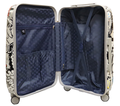 Βαλίτσα Μεσαία 66cmx40cmx24cm Y Not? POP1002 multicolor