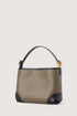 Τσάντα tote/χιαστί δερμάτινη Piazza mini Trussardi WBB13M05 λαδί/μαύρο