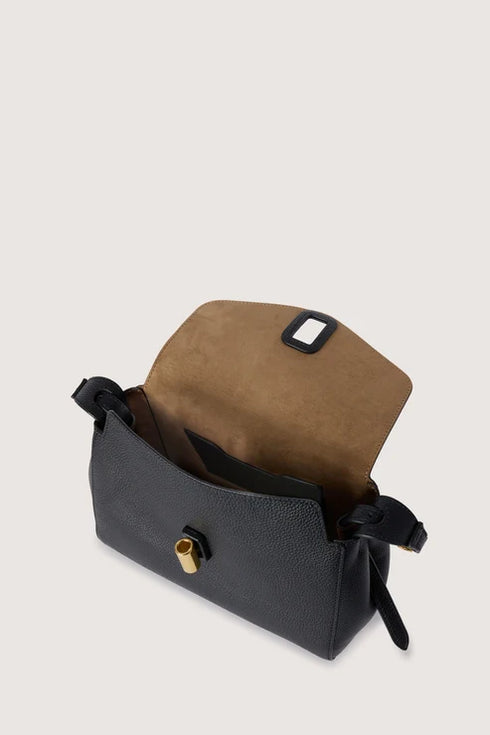 Τσάντα ώμου/χιαστί δερμάτινη Girello mini Trussardi WBS18L35-033 μαύρο