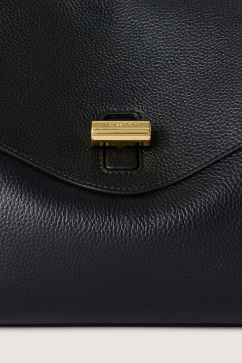 Τσάντα ώμου δερμάτινη Girello Trussardi WBS19L35-033 μαύρο