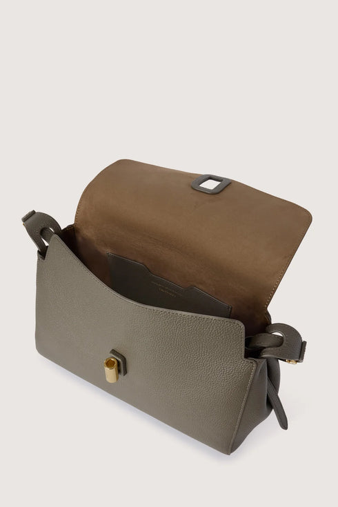 Τσάντα ώμου δερμάτινη Girello Trussardi WBS19L35-040 μπεζ
