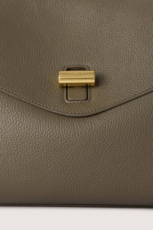 Τσάντα ώμου δερμάτινη Girello Trussardi WBS19L35-040 μπεζ