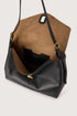 Τσάντα ώμου δερμάτινη Girello Large Trussardi WBS20L35-033 μαύρο