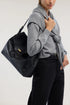 Τσάντα ώμου δερμάτινη Girello Large Trussardi WBS20L35-033 μαύρο