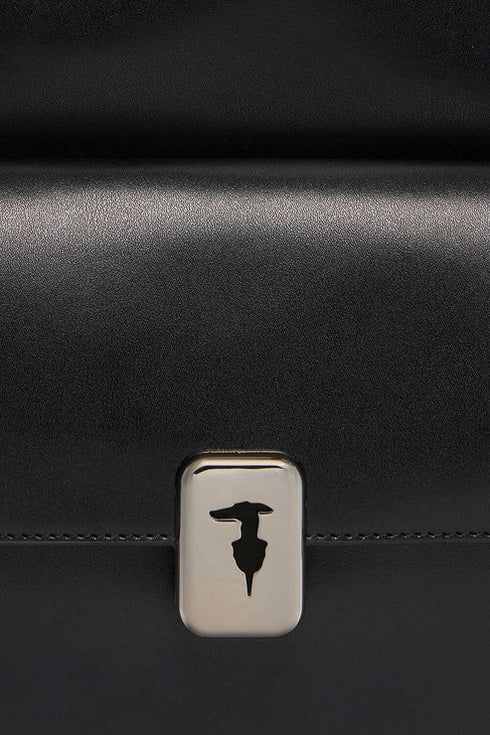 Σακίδιο πλάτης δερμάτινο Trussardi WBZ02L10-033 μαύρο