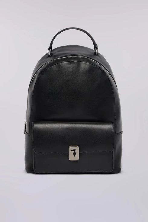 Σακίδιο πλάτης δερμάτινο Trussardi WBZ02L10-033 μαύρο