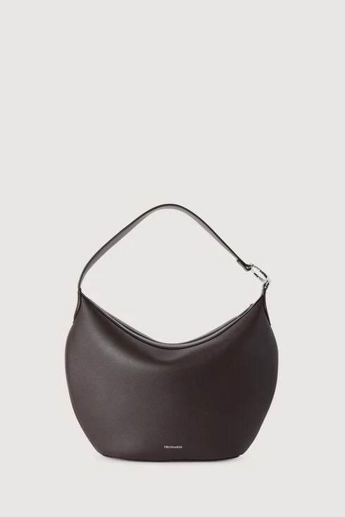 Τσάντα ώμου δερμάτινη Whippet Medium Trussardi WBS15L34-053 καφέ