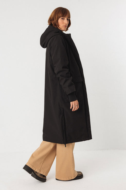 Μπουφάν μακρύ Adana SKFK WCT00028 μαύρο