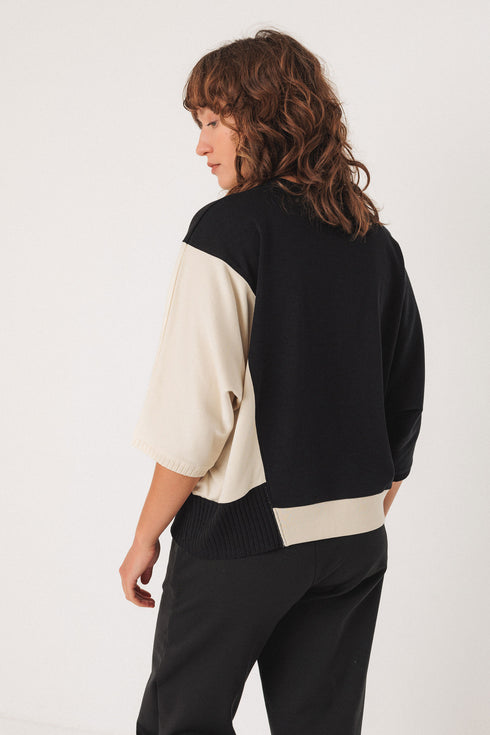 Τοπ οργανικό βαμβάκι Aloria-gots SKFK WTS01146 μαύρο