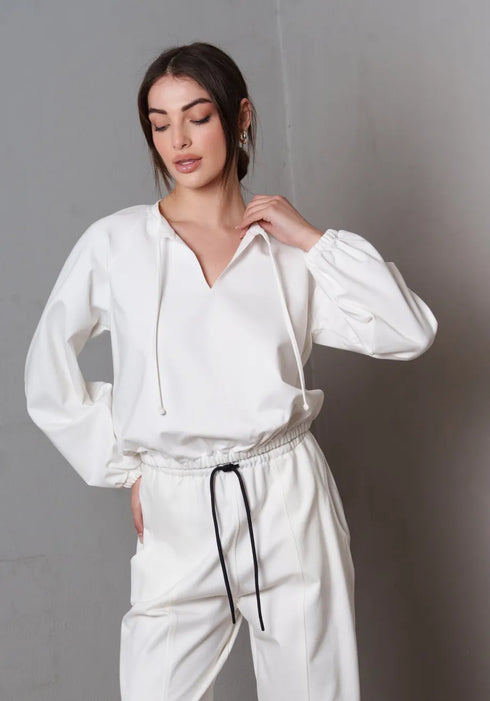 Τοπ Alpia Collectiva Noir CN141F01PNT λευκό