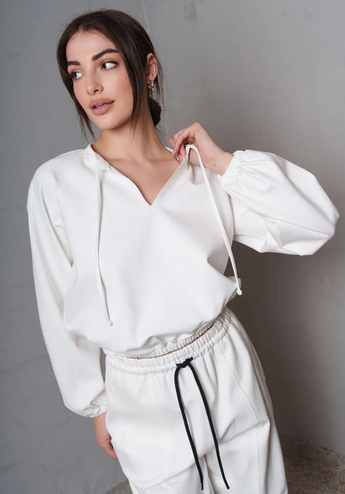 Τοπ Alpia Collectiva Noir CN141F01PNT λευκό