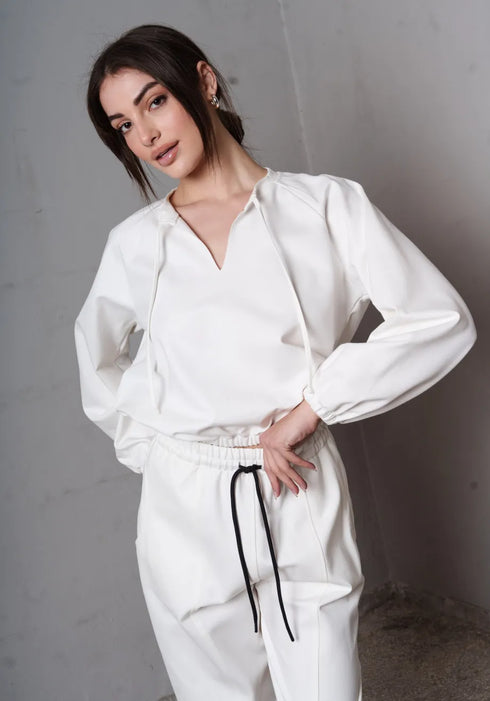 Τοπ Alpia Collectiva Noir CN141F01PNT λευκό