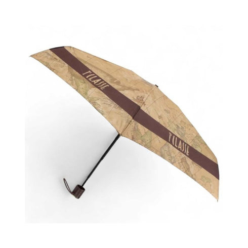 Ομπρέλα σούπερ μίνι χειροκίνητη Alviero Martini 1a Classe 1032 ταμπά/καφέ