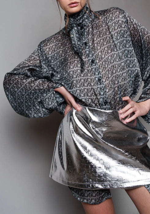 Πουκάμισο Aria Pillow Collectiva Noir CN141R03ZOP γκρι