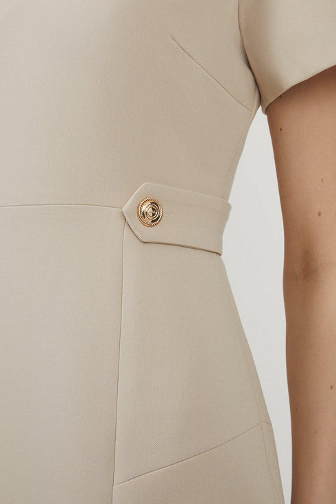 Φόρεμα μίνι Karen Millen BKK26016 μπεζ