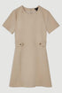 Φόρεμα μίνι Karen Millen BKK26016 μπεζ