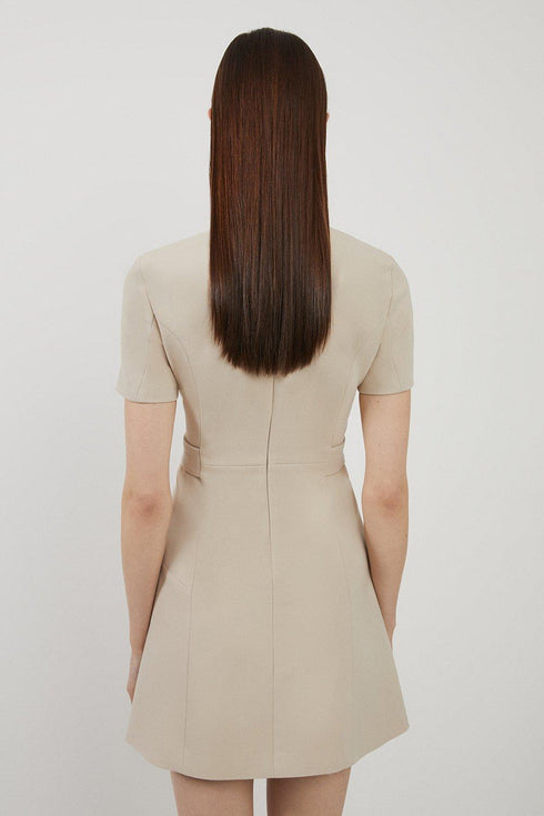 Φόρεμα μίνι Karen Millen BKK26016 μπεζ