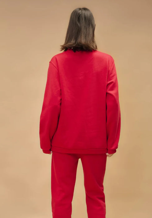 Φούτερ Bold Shoulder Collectiva Noir CN141A01FFL κόκκινο