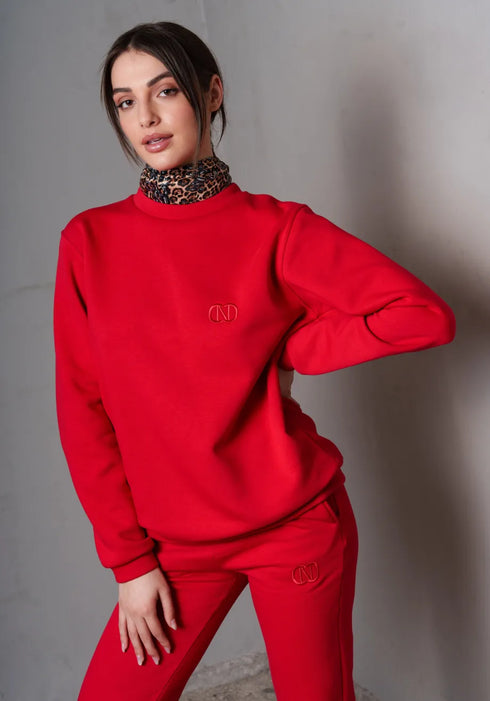 Φούτερ Bold Shoulder Collectiva Noir CN141A01FFL κόκκινο