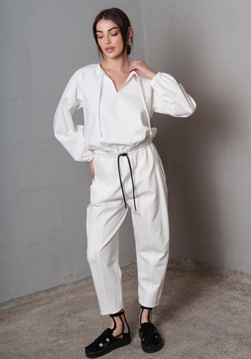 Παντελόνι Corsia Collectiva Noir CN141F12PNT λευκό