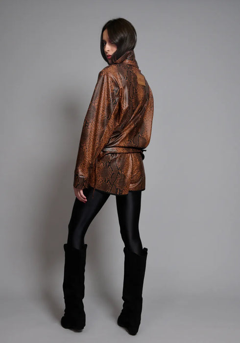 Τζάκετ Elea Collectiva Noir AT143J01CRO-BROWN