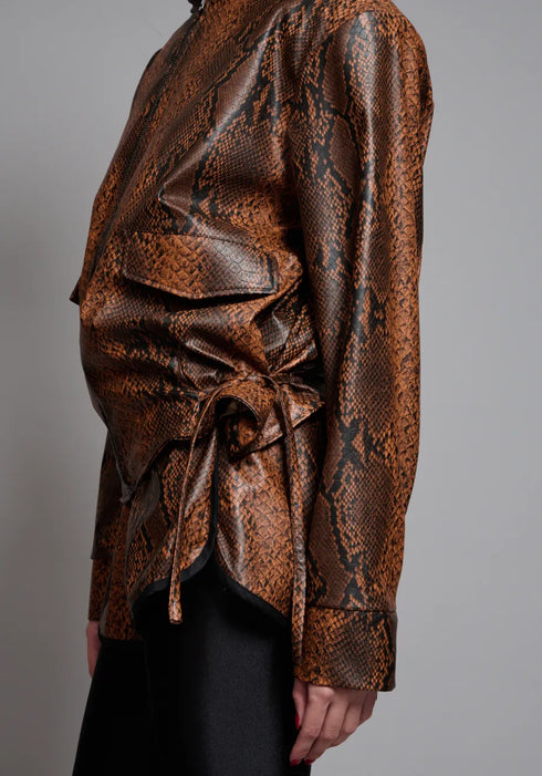 Τζάκετ Elea Collectiva Noir AT143J01CRO-BROWN