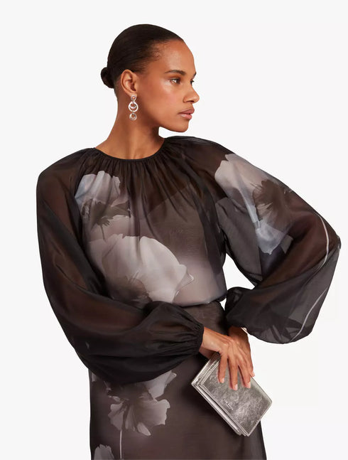 Τοπ με φαρδιά μανίκια Plaaza Ted Baker 281763-black