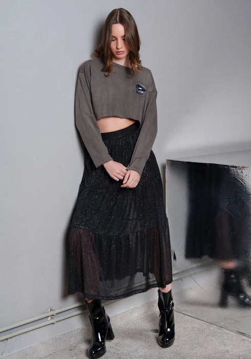 Φούστα Florence Collectiva Noir CN141C05NTS μαύρο