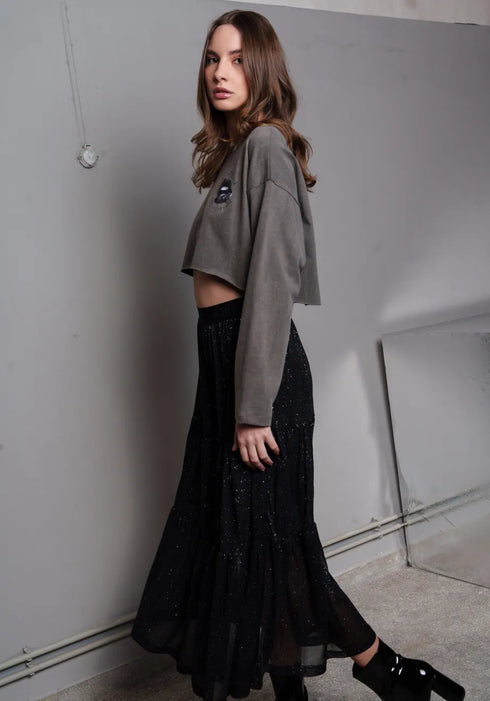 Φούστα Florence Collectiva Noir CN141C05NTS μαύρο