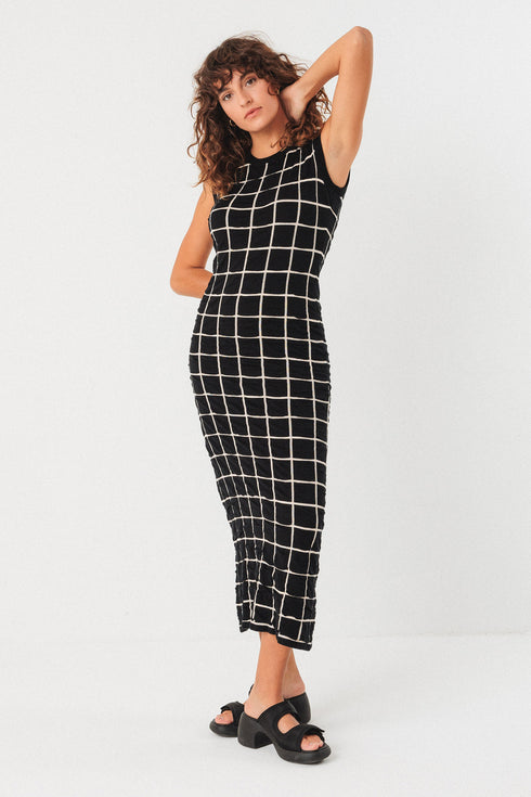 Φόρεμα οργανικό βαμβάκι Idi-gots SKFK WDR01540 μαύρο