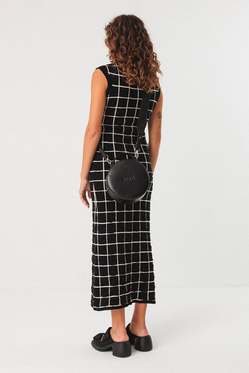 Φόρεμα οργανικό βαμβάκι Idi-gots SKFK WDR01540 μαύρο