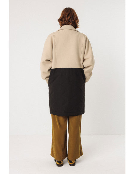 Ημίπαλτο Igaro SKFK WCT00034 μπεζ/μαύρο